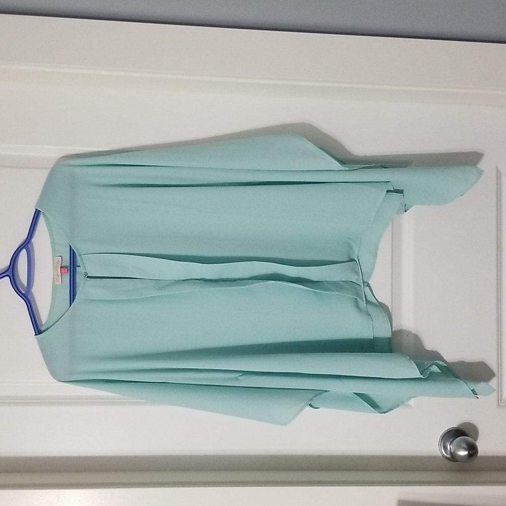 unique turquoise blouse